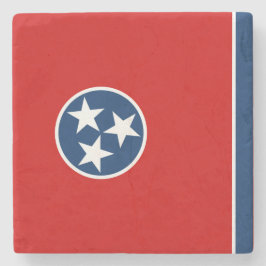 Posavasos De Piedra Bandera estatal de Tennessee