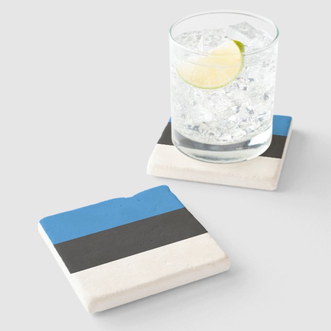 Posavasos De Piedra Bandera estonia (Lateral)