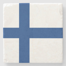 Posavasos De Piedra Bandera finlandesa (Finlandia)