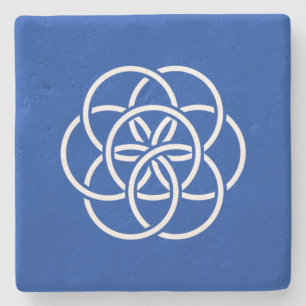 Posavasos De Piedra Bandera internacional del planeta Tierra