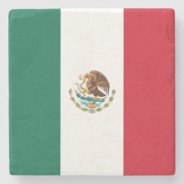 Posavasos De Piedra Bandera Mexicana (México)