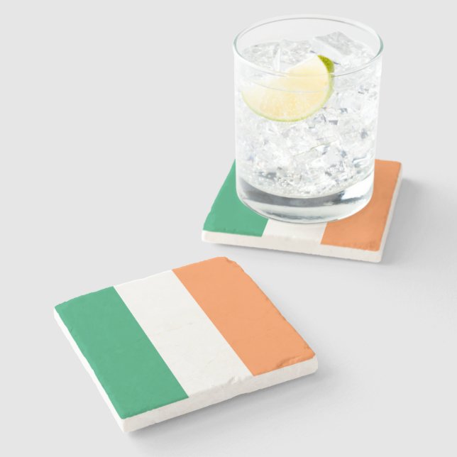 Posavasos De Piedra Bandera Nacional de Irlanda, Estandarte irlandés,  (Lateral)