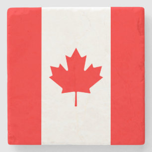 Posavasos De Piedra Bandera Nacional Patriótica de CANADÁ