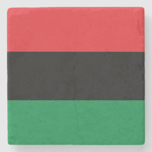 Posavasos De Piedra Bandera Panafricana de la UNIA