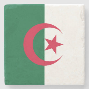 Posavasos De Piedra Bandera patriótica argelina