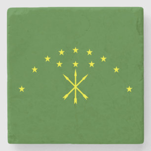 Posavasos De Piedra Bandera Patriótica de Adigueya