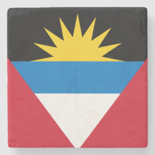 Posavasos De Piedra Bandera Patriótica de Antigua y Barbuda