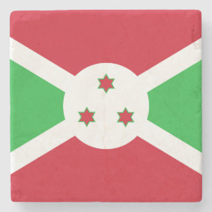Posavasos De Piedra Bandera patriótica de Burundi