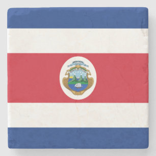 Posavasos De Piedra Bandera Patriótica de Costa Rica