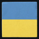 Posavasos De Piedra Bandera patriótica de Ucrania<br><div class="desc">Bandera patriótica de Ucrania.</div>