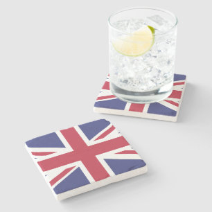 Posavasos De Piedra Bandera Patriótica del Reino Unido