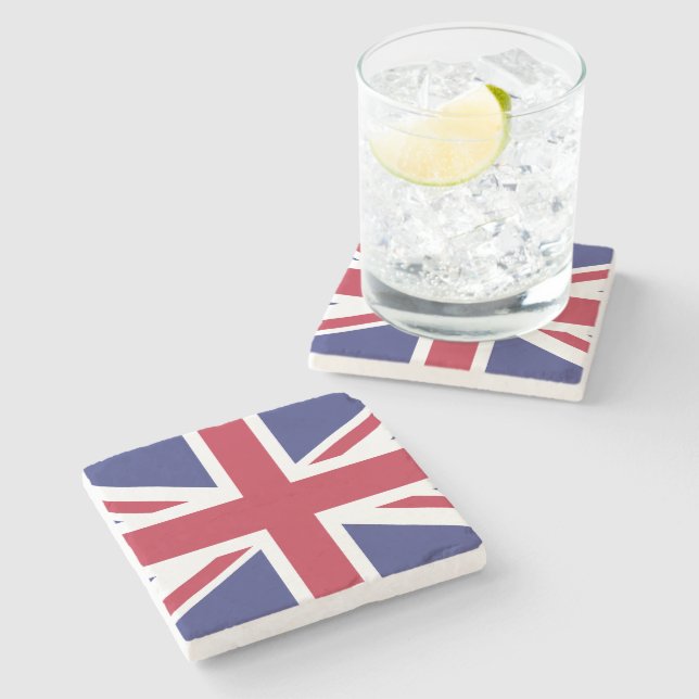 Posavasos De Piedra Bandera Patriótica del Reino Unido (Lateral)