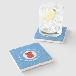 Posavasos De Piedra Bandera personalizada del ángel marroquí de Hanukk
