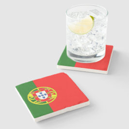 Posavasos De Piedra Bandera portuguesa (Portugal)
