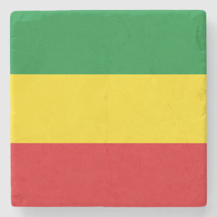 Posavasos De Piedra Bandera Rastafari Rasta Etíope