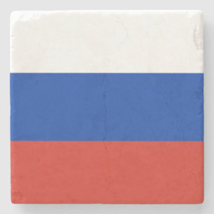 Posavasos De Piedra Bandera rusa (Rusia)