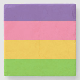 Posavasos De Piedra Bandera Sápphica (Amor Lésbico) (LGBT)