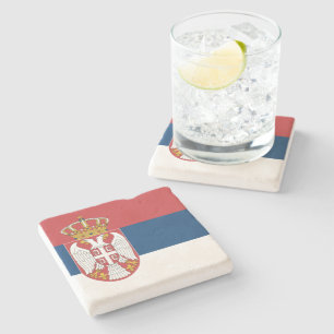 Posavasos De Piedra Bandera serbia