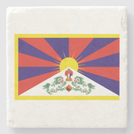 Posavasos De Piedra Bandera tibetana (Tíbet)