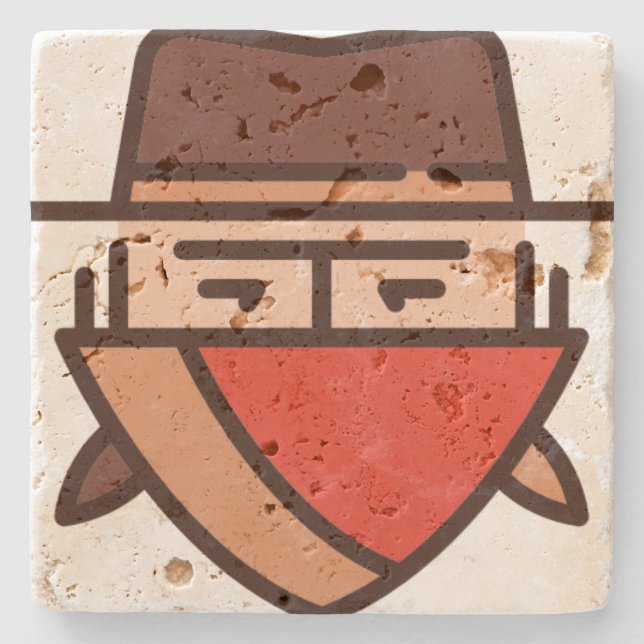 Posavasos De Piedra bandido (Anverso)
