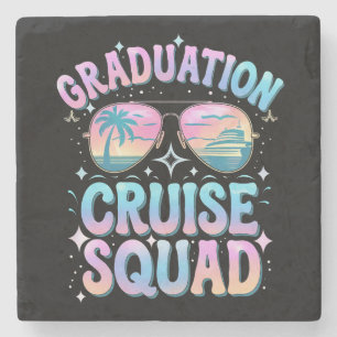 Posavasos De Piedra Barco de Crucero de Graduación Equipo Retro