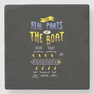 Posavasos De Piedra Barco de Remolque Rocioso