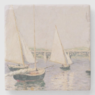 Posavasos De Piedra Barcos de navegación en Argenteuil, c.1888