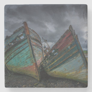 Posavasos De Piedra Barcos de pesca viejos