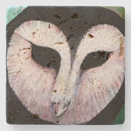 Posavasos De Piedra Barn Owl Art