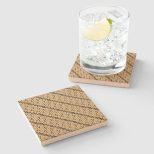 Posavasos De Piedra Batik Parang, patrón indonesio, javanés, etnia