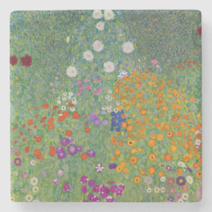 Posavasos De Piedra Bauerngarten, pintura al óleo, Gustav Klimt