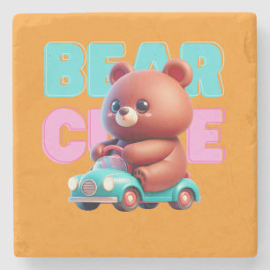 Posavasos De Piedra Bear Fun Stone Coaster
