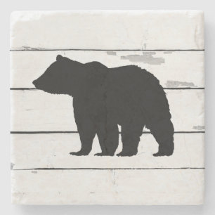 Posavasos De Piedra Bear Mountain Marble Stone Coaster