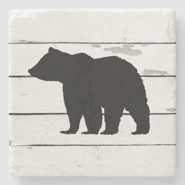Posavasos De Piedra Bear Mountain Marble Stone Coaster (Anverso)