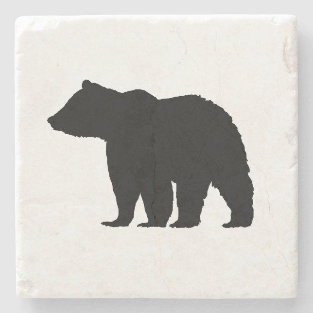 Posavasos De Piedra Bear Mountain Marble Stone Coaster (Anverso)