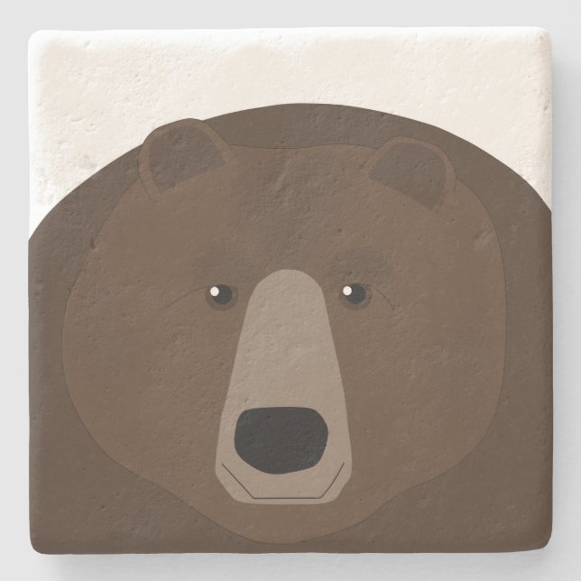 Posavasos De Piedra Bear Stone Coaster (Anverso)