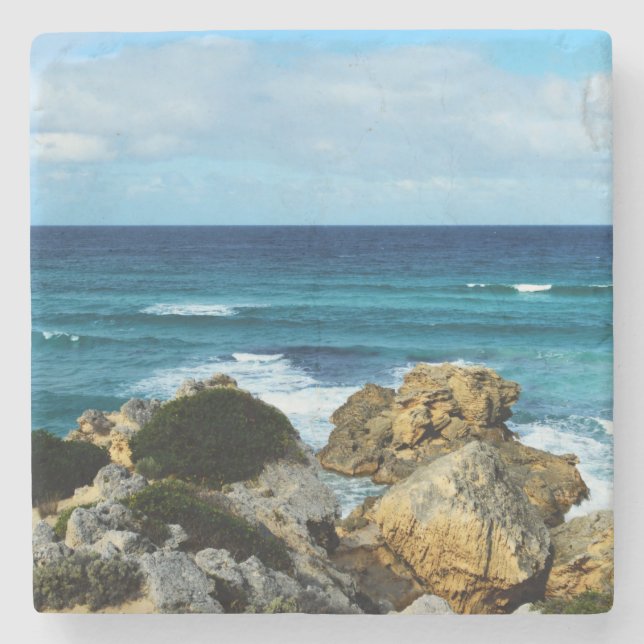 Posavasos De Piedra Beat Of The Ocean, (Anverso)