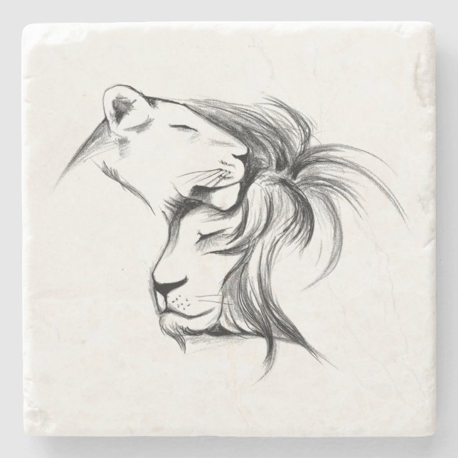 Posavasos De Piedra Bebida de amor dulce (Anverso)