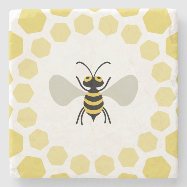 Posavasos De Piedra Bee (Anverso)