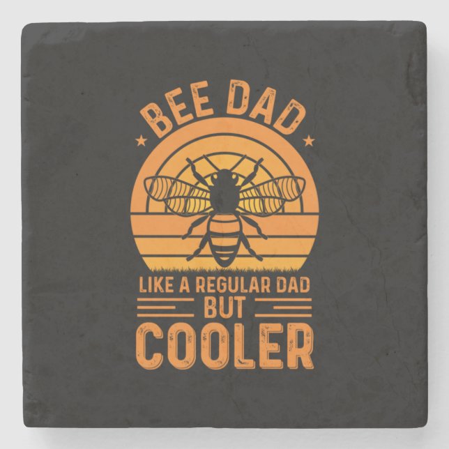 Posavasos De Piedra Bee Dad (Anverso)