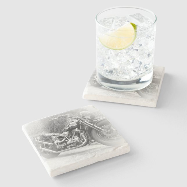 Posavasos De Piedra Beer Motorcycle Coaster 12 (Lateral)