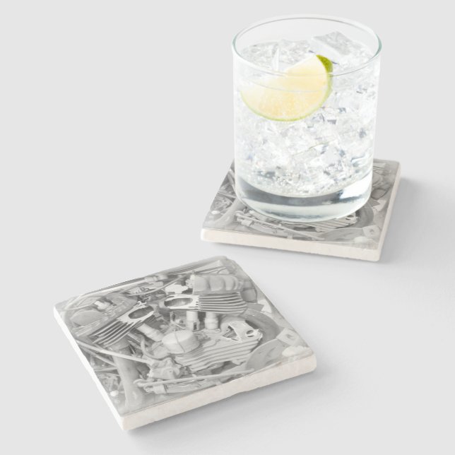 Posavasos De Piedra Beer Motorcycle Coaster 18 (Lateral)