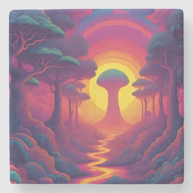 Posavasos De Piedra Beginning of The Fall Art (Anverso)