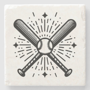 Posavasos De Piedra béisbol vintage