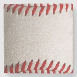 Posavasos De Piedra Béisbol y Softbol Costura Roja