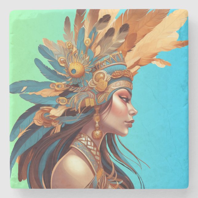 POSAVASOS DE PIEDRA BELLEZA NATIVA #1 (Anverso)