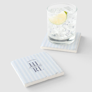 Posavasos De Piedra Bendiciones florecen aquí Regalo de baby shower