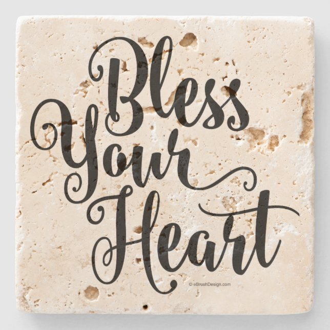 Posavasos De Piedra Bendito sea tu corazón (Anverso)