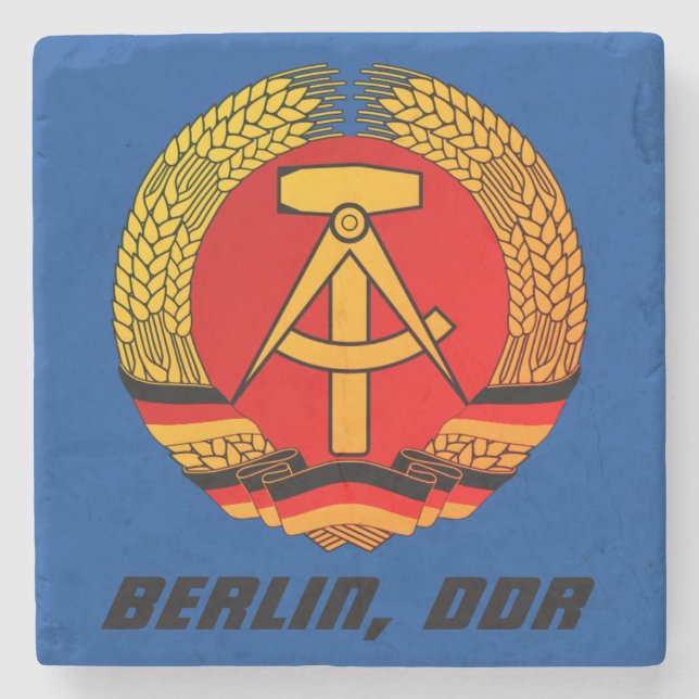 Posavasos De Piedra Berlín, DDR - República Democrática Alemana (Anverso)