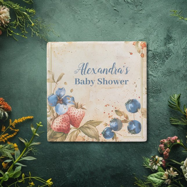 Posavasos De Piedra Berry Blue Berry (Subido por el creador)